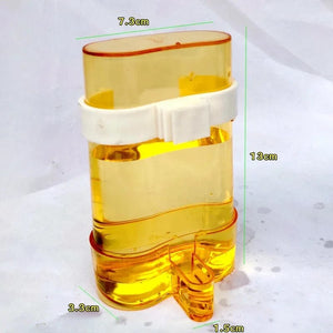 Planet Gates Yellow Bird Water Dispenser Bird food Feeder Automatic Parakeet Bird Waterer Food Feeder Dispenser for Parrot Cage Accessories