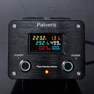 Planet Gates yellow black 3000W 15A Audio AC Power Filter Power Socket LED Digital Display Audio Noise Filter Lightning Protection Palivens P20