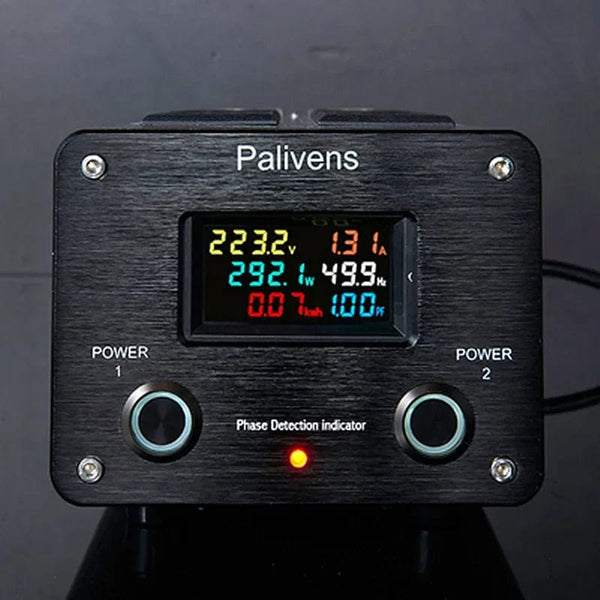 Planet Gates yellow black 3000W 15A Audio AC Power Filter Power Socket LED Digital Display Audio Noise Filter Lightning Protection Palivens P20
