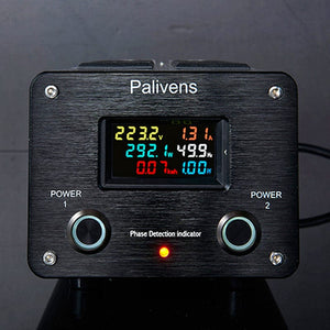 Planet Gates yellow black 3000W 15A Audio AC Power Filter Power Socket LED Digital Display Audio Noise Filter Lightning Protection Palivens P20