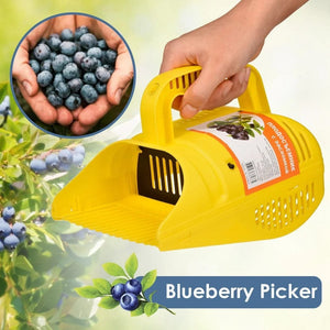 Planet Gates yellow Blueberry Picker Multifunctional Portable Blueberry Picker With Comb-Shaped Blueberry Rake Gardening Hand Tool For Harvesting