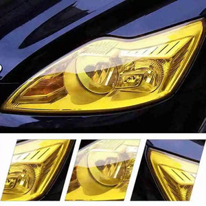 Planet Gates Yellow Car Light Headlight Taillight Tint Vinyl Film Lamp Film Sticker Sheet Color-Changing Smoke Matt Rear Fog Sticker