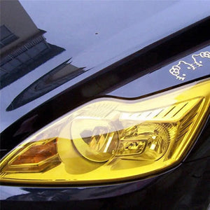 Planet Gates Yellow Car Light Headlight Taillight Tint Vinyl Film Lamp Film Sticker Sheet Color-Changing Smoke Matt Rear Fog Sticker