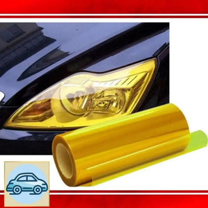 Planet Gates Yellow Car Light Headlight Taillight Tint Vinyl Film Lamp Film Sticker Sheet Color-Changing Smoke Matt Rear Fog Sticker
