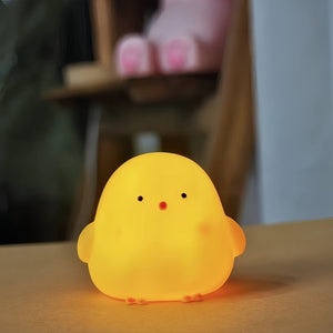 Planet Gates Yellow Chick Night Light Chicken Night Light, Desktop Decorative Lamp, Birthday And Christmas Gift For Friends, Battery Powered (No Plug), Easter Gift
