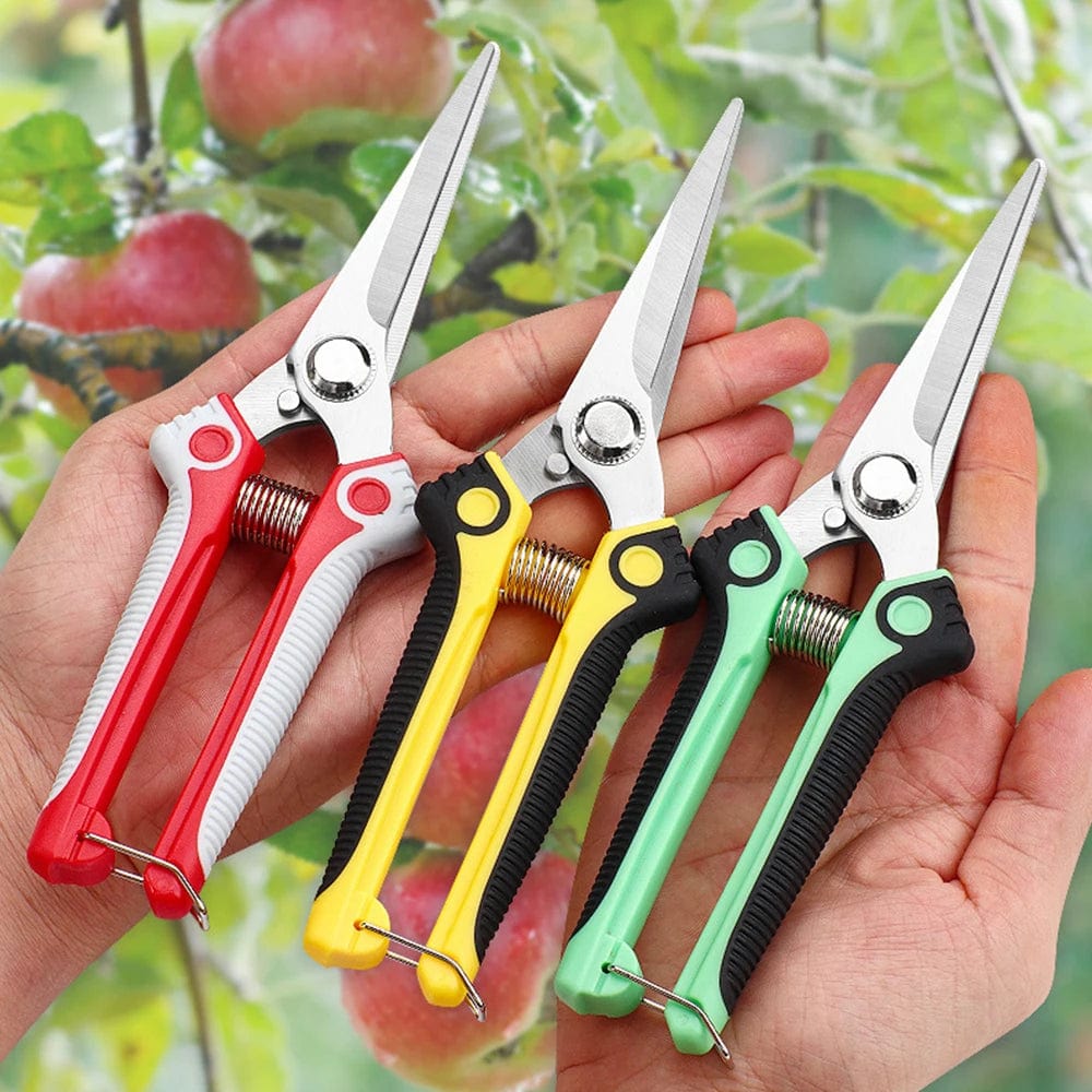 Planet Gates Yellow / CHINA Pruner Gardening Hand Pruning Shear Straight Stainless Steel Blades Ultra Sharp Garden Scissors For Flowers Harvesting Fruits