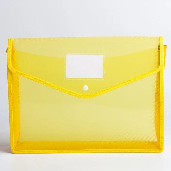 Planet Gates Yellow / CN A4 File Folder Stationery Storage Folder Waterproof File Organizer Folders Pvc Bag Portfolio Paper Storage Office Organizers