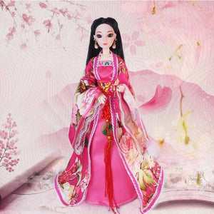 Planet Gates Yellow / Doll with Clothes New 30cm Doll Full Set Chinese Style Costume Doll Set 1/6 Bjd Doll with Headwear Girls Play House Dress Up Toys
