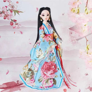 Planet Gates Yellow / Doll with Clothes New 30cm Doll Full Set Chinese Style Costume Doll Set 1/6 Bjd Doll with Headwear Girls Play House Dress Up Toys