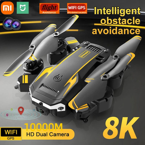 Planet Gates Yellow Dual 4K-1B Xiaomi Mijia G6Pro Drone Professional 8K GPS HD Dual Camera 5G Obstacle Avoidance Optical Flow Positioning Brushless Upgraded RC
