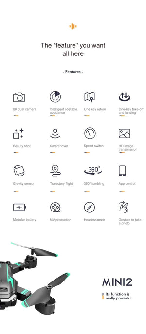 Planet Gates Yellow Dual 4K-1B Xiaomi Mijia G6Pro Drone Professional 8K GPS HD Dual Camera 5G Obstacle Avoidance Optical Flow Positioning Brushless Upgraded RC