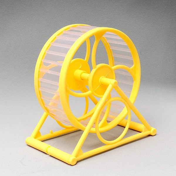 Planet Gates yellow Hamster Wheel Large Pet Jogging Hamster Sports Running Wheel Hamster Cage Accessories Toys Small Animals Exercise Pet Supplies