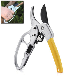 Planet Gates Yellow Handle Effort-saving Pruning Scissors Professional Fruit Tree Gardening Pruning Branch Pruning Shears Thick Branch Scissors