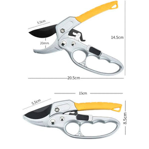 Planet Gates Yellow Handle Effort-saving Pruning Scissors Professional Fruit Tree Gardening Pruning Branch Pruning Shears Thick Branch Scissors