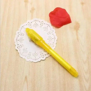 Planet Gates Yellow Luminous Light Invisible Ink Pen Highlighter Pen Drawing Secret Learning Magic Pen for Kids Party Favors Ideas Gifts Novelty Toy