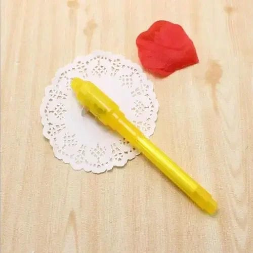 Planet Gates Yellow Luminous Light Invisible Ink Pen Highlighter Pen Drawing Secret Learning Magic Pen for Kids Party Favors Ideas Gifts Novelty Toy