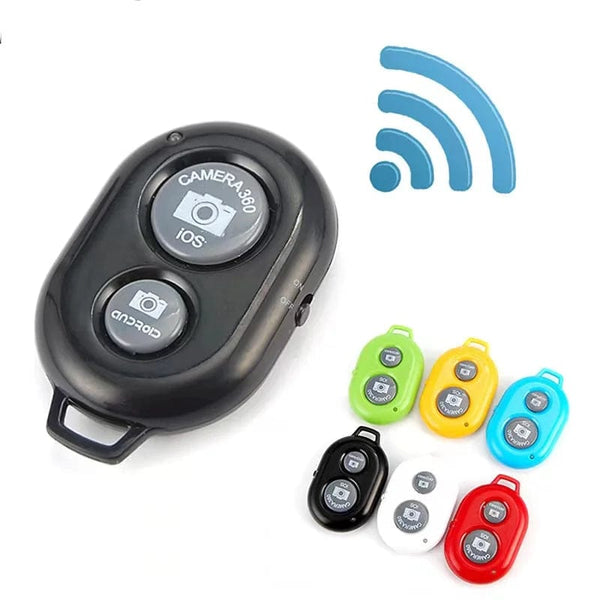 Planet Gates Yellow Mini Camera Bluetooth-compatible Remote Controller Photo Shutter Release Button Phone Selfie For IOS/Android Smartphones
