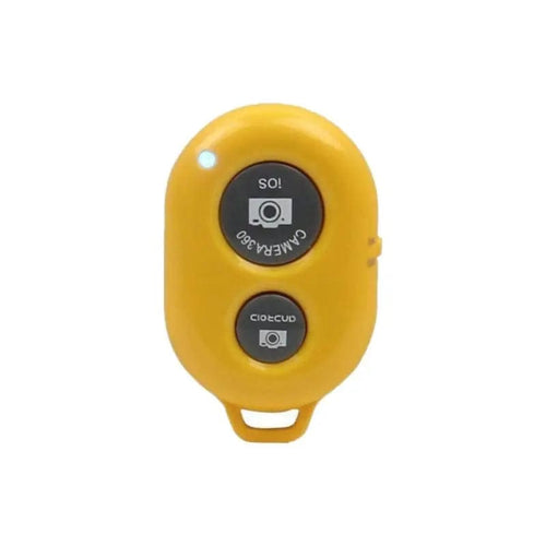 Planet Gates Yellow Mini Camera Bluetooth-compatible Remote Controller Photo Shutter Release Button Phone Selfie For IOS/Android Smartphones