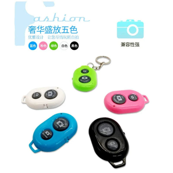 Planet Gates Yellow Mini Camera Bluetooth-compatible Remote Controller Photo Shutter Release Button Phone Selfie For IOS/Android Smartphones