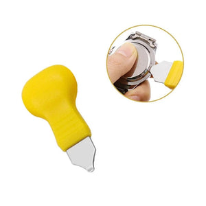 Planet Gates Yellow Multi Function Watch Prying Knife Watch Case Opener Stainless Steel Back Cover Remover for Nut Hard Shell Wathes Repair Tool