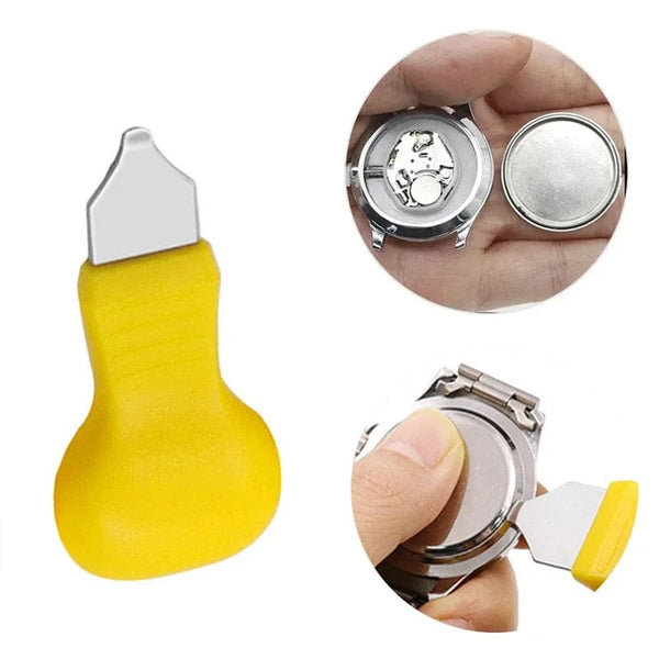 Planet Gates Yellow Multi Function Watch Prying Knife Watch Case Opener Stainless Steel Back Cover Remover for Nut Hard Shell Wathes Repair Tool