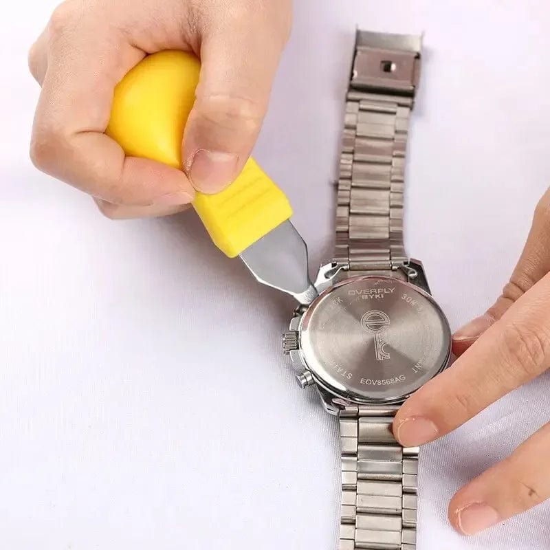 Planet Gates Yellow Multi Function Watch Prying Knife Watch Case Opener Stainless Steel Back Cover Remover for Nut Hard Shell Wathes Repair Tool