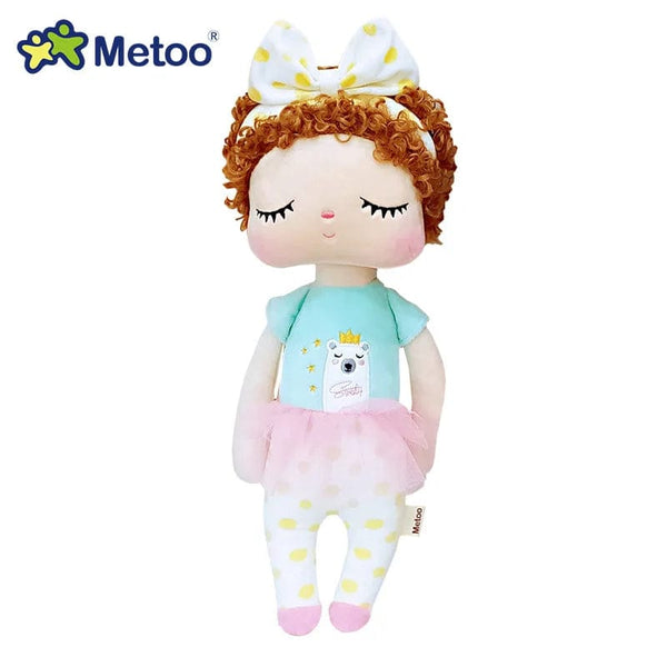 Planet Gates Yellow Original Metoo Doll Full Series Angela Stuffed Doll Curls Angel Fruits Dress Up Wedding Plush Toys Baby Kids Gift