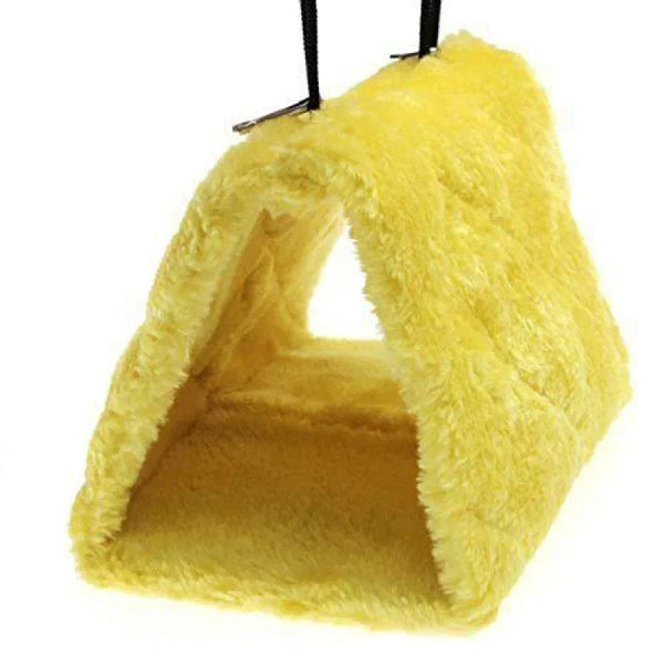 Planet Gates Yellow Pet Bird Parrot Cages Warm Hammock Hut Tent Fashion Bed Hanging Cave for Sleeping and Hatching Cage Decoration