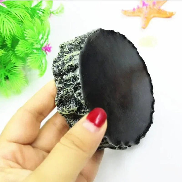 Planet Gates Yellow Pet Reptile Feeder Bowl Resin Aquarium Basin Food Water Pot Reptile Turtle Tortoise Scorpion Lizard Crabs Supplies Dropshipping