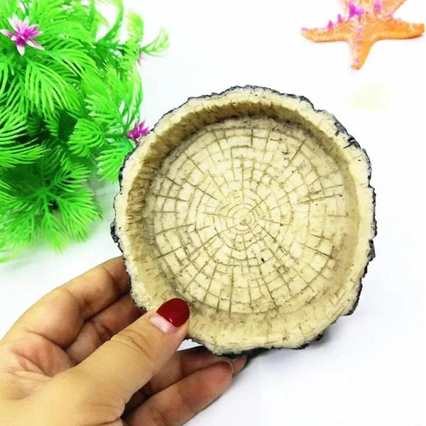 Planet Gates Yellow Pet Reptile Feeder Bowl Resin Aquarium Basin Food Water Pot Reptile Turtle Tortoise Scorpion Lizard Crabs Supplies Dropshipping