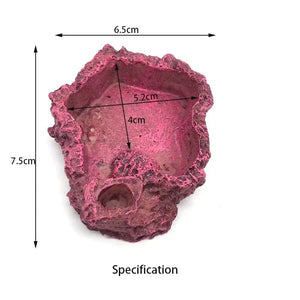 Planet Gates Yellow Pet Reptile Feeder Bowl Resin Aquarium Basin Food Water Pot Reptile Turtle Tortoise Scorpion Lizard Crabs Supplies Dropshipping