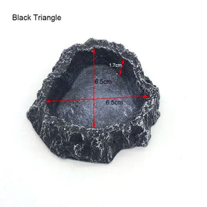 Planet Gates Yellow Pet Reptile Feeder Bowl Resin Aquarium Basin Food Water Pot Reptile Turtle Tortoise Scorpion Lizard Crabs Supplies Dropshipping