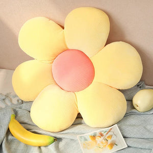 Planet Gates yellow-pink 6 / about 40-45cm 35/45cm Stuffed Six Petal Flower Cushion Girly Room Decor Sunflower Pillow Bay Window Pink Flower Sit Bedroom Seat Pillow