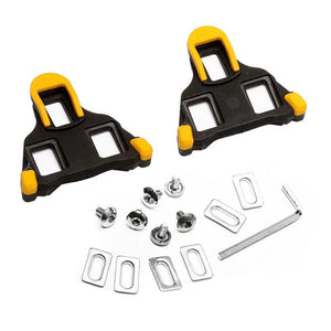Planet Gates Yellow Road Bicycle Pedal SPD Cleat for Shimano SPD-SL Locking Cycling Pedals Cleat for Shimano Sh11 System Shoes 6 Degree Float Clip
