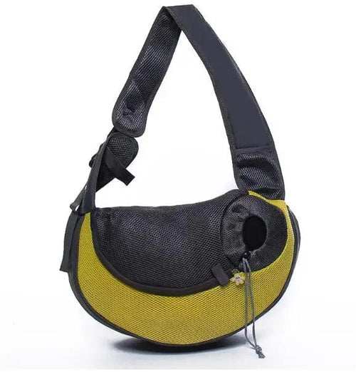 Planet Gates Yellow / S Mesh Oxford Pet Outdoor Travel Pet Puppy Carrier Handbag Pouch Single Shoulder Bag Sling Mesh Comfort Travel Tote Shoulder Bag