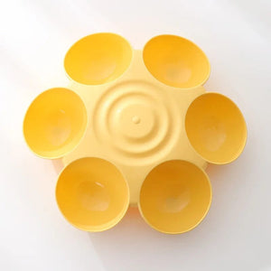 Planet Gates yellow Six-in-one Dog Bowl Puppy Slow feeder Dog Bowl Cat Water Bottle flower-shaped cat Water feeding bowl Healthy Eating plate Pet ac