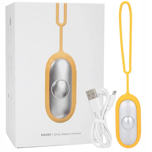 Planet Gates Yellow Sleep Aid Machine USB Charging Improved Insomnia Artifact Focus Attention Lightweight Sleeping Device for Insomnia Brain Massage
