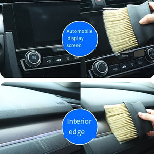 Planet Gates Yellow Special Car Air Conditioner Air Outlet Cleaning Brush Dust Removal Brush Interior Fine Seam Dust Cleaning Soft Bristles Brush