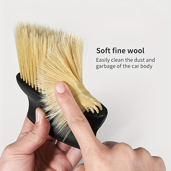 Planet Gates Yellow Special Car Air Conditioner Air Outlet Cleaning Brush Dust Removal Brush Interior Fine Seam Dust Cleaning Soft Bristles Brush