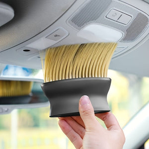 Planet Gates Yellow Special Car Air Conditioner Air Outlet Cleaning Brush Dust Removal Brush Interior Fine Seam Dust Cleaning Soft Bristles Brush