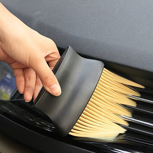 Planet Gates Yellow Special Car Air Conditioner Air Outlet Cleaning Brush Dust Removal Brush Interior Fine Seam Dust Cleaning Soft Bristles Brush
