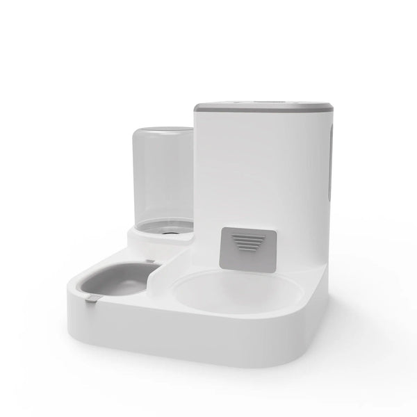 Planet Gates Yellow steel bowl Large Capacity Automatic Cat Food Dispenser Drinking Water Bowl Pet Supplies Wet and Dry Separation Dog Food Container