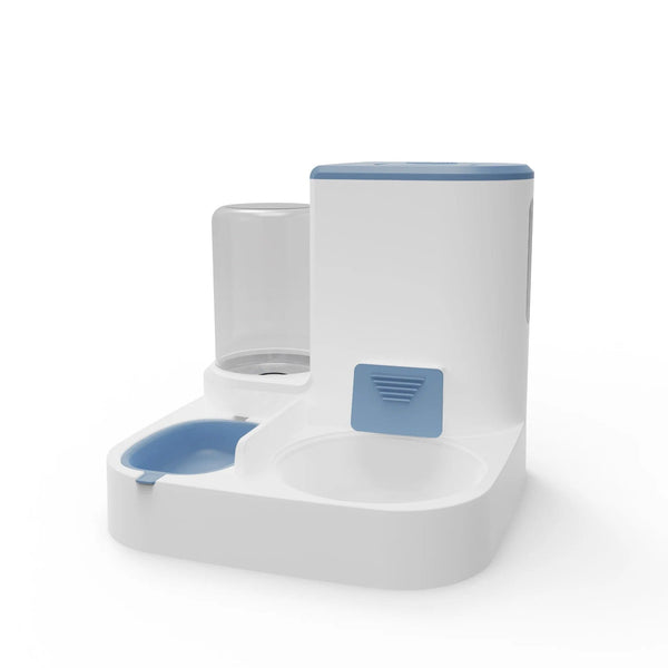 Planet Gates Yellow steel bowl Large Capacity Automatic Cat Food Dispenser Drinking Water Bowl Pet Supplies Wet and Dry Separation Dog Food Container