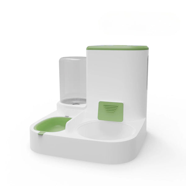 Planet Gates Yellow steel bowl Large Capacity Automatic Cat Food Dispenser Drinking Water Bowl Pet Supplies Wet and Dry Separation Dog Food Container