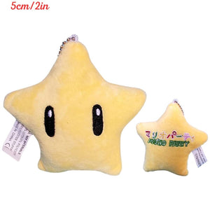 Planet Gates Yellow Super Star-1 Kawaii Mario Bros Koopa Troopa Bob-omb Buddy Super Star Soft Plush Toy Funny Anime Stuffed Yellow Super Star Peluche Doll