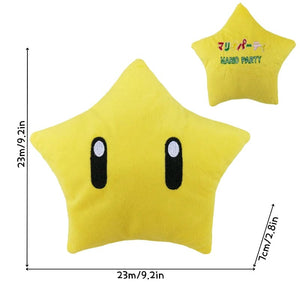 Planet Gates Yellow Super Star-2 Kawaii Mario Bros Koopa Troopa Bob-omb Buddy Super Star Soft Plush Toy Funny Anime Stuffed Yellow Super Star Peluche Doll