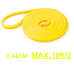 Planet Gates Yellow Tough Latex Resistance Band Elastic Exercise Strength Pull-Ups Auxiliary Band Pilates Gym Fitness Equipment Strengthening Train