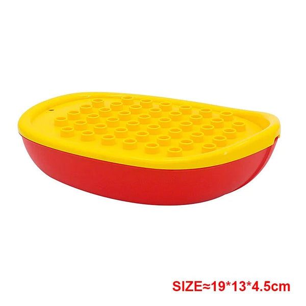 Planet Gates Yellow truck Large Building Blocks Car Model Children's Urban Traffic Accessories Assembled Toy Car Chassis Boat Motorcycle Compatible Duploe