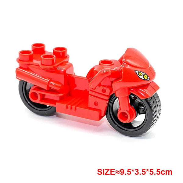 Planet Gates Yellow truck Large Building Blocks Car Model Children's Urban Traffic Accessories Assembled Toy Car Chassis Boat Motorcycle Compatible Duploe