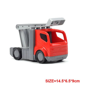 Planet Gates Yellow truck Large Building Blocks Car Model Children's Urban Traffic Accessories Assembled Toy Car Chassis Boat Motorcycle Compatible Duploe